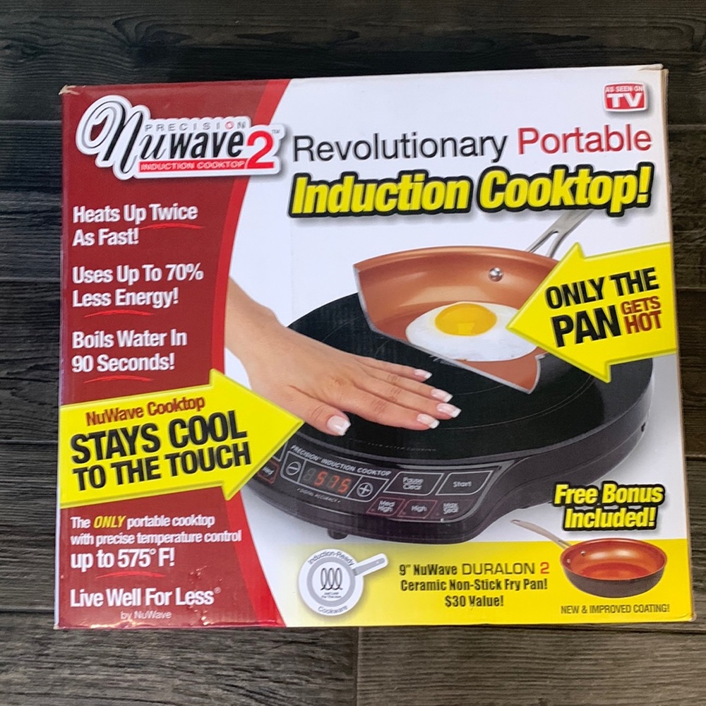 NWT ! Nuwave 2 induction cooktop and pan!